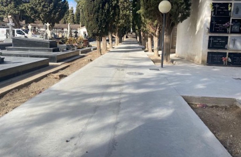 El cementerio de Calatayud finaliza las obras para disponer de una red de saneamiento para la recogida de aguas