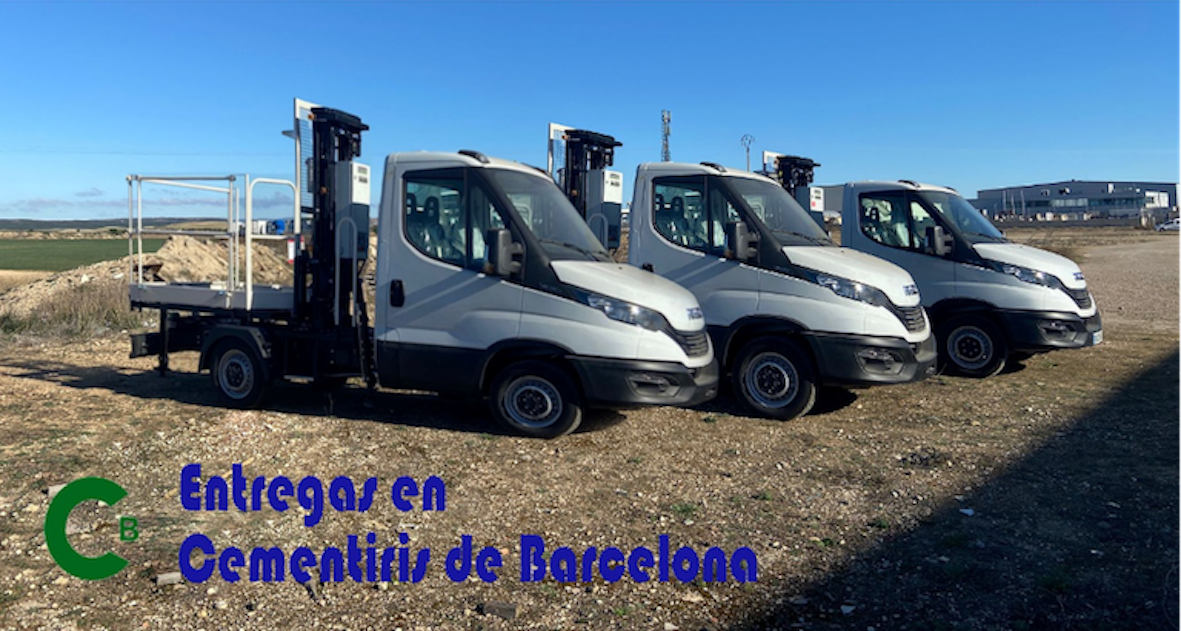 Vehículos portaféretros fabricados por Marco Taller también operan en los cementerios de Barcelona