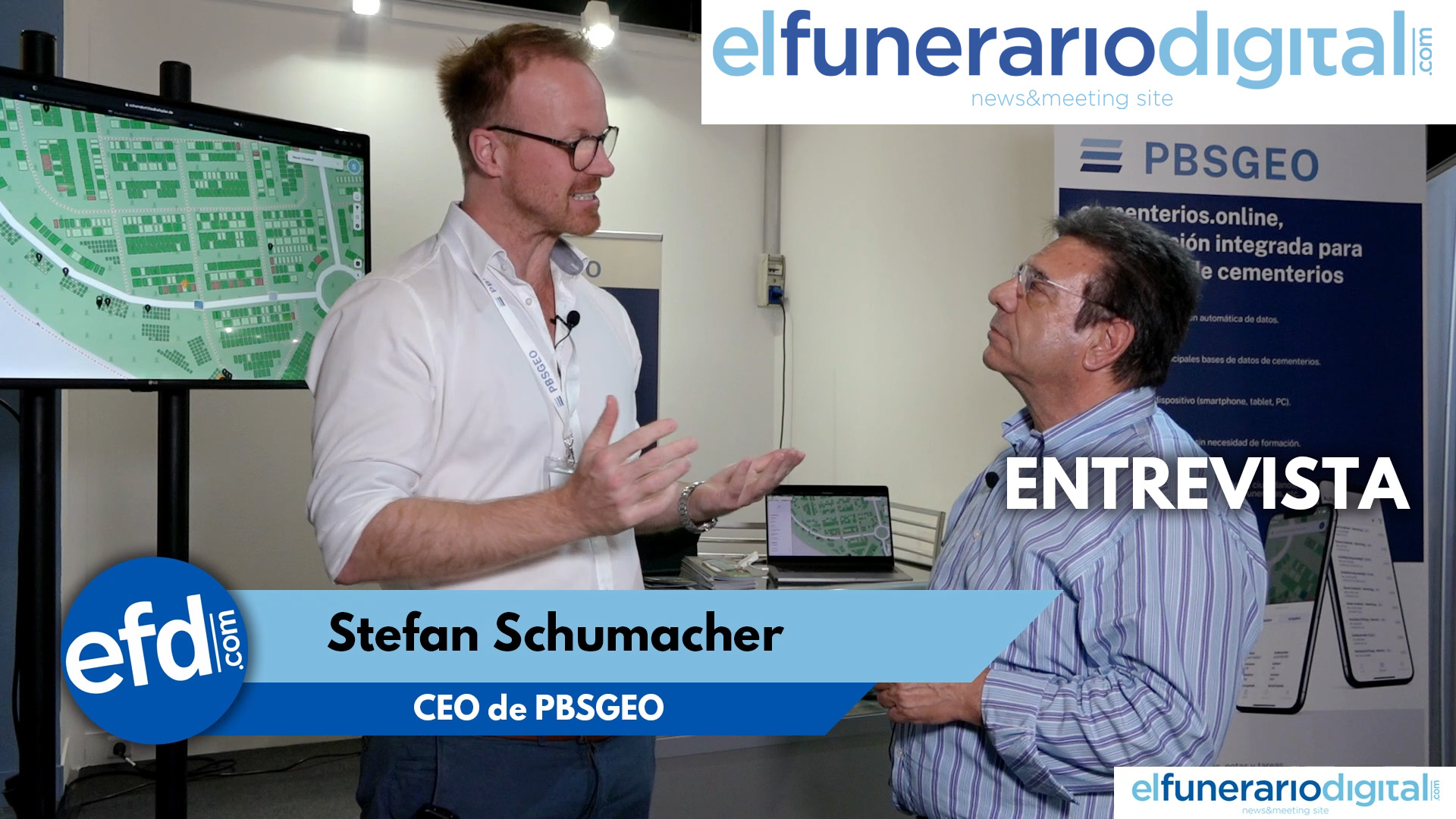 [VÍDEO] Conversamos con Stefan Schumacher, CEO de PBSGEOO "ofrecemos un software para cementerios"