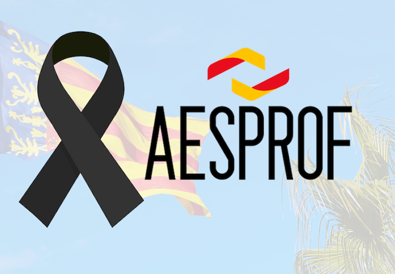 AESPROF muestra sus condolencias por las víctimas del incendio de Valencia y su apoyo a las familias