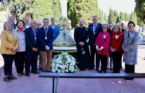 Visita de la Mare de Déu del Lledó al cementerio de Castellón, conmemora el Centenario de su Coronación