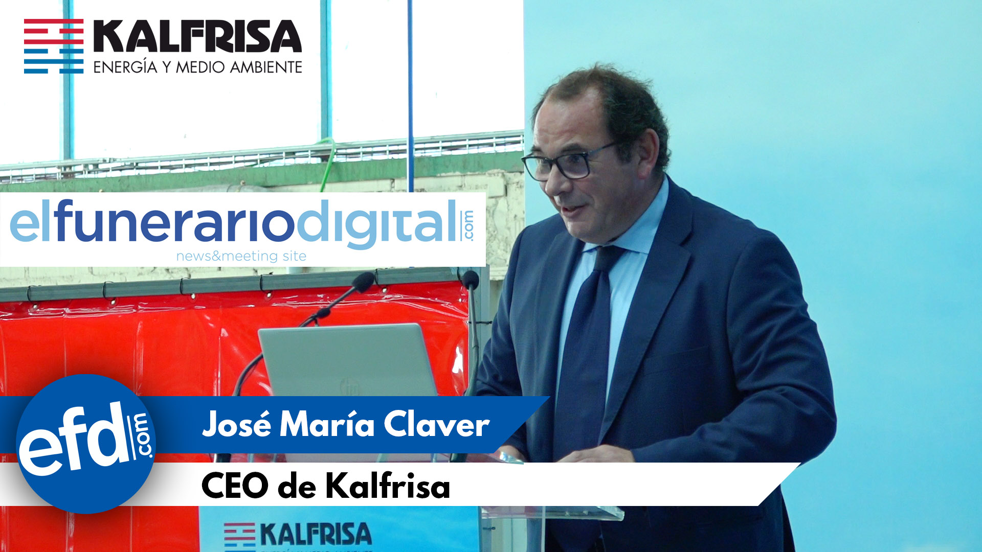 [VÍDEO] Presentación horno crematorio de hidrógeno: Intervención de José María Claver CEO de Kalfrisa