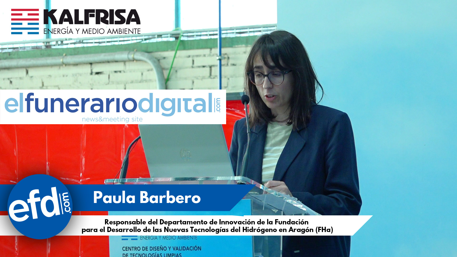 [VÍDEO] Presentación crematorio de hidrógeno Kalfrisa: Paula Barbero, responsable dpto Innovación de la (FHa)