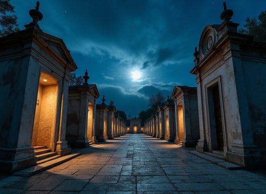 "Fuegos Fatuos: El Ballet Eterno del Cementerio de San Martín"