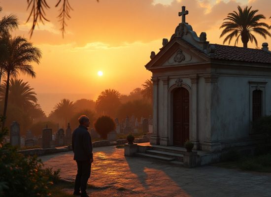 "Lágrimas del Océano: El Susurro Eterno del Mausoleo"