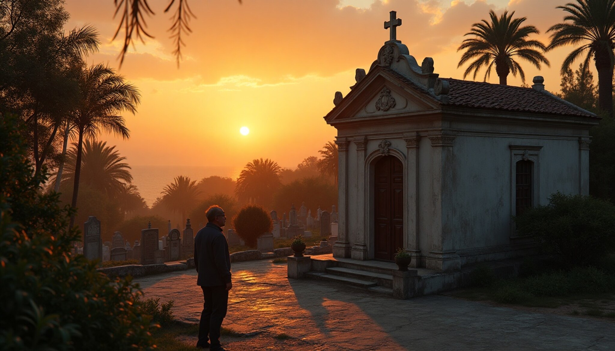 "Lágrimas del Océano: El Susurro Eterno del Mausoleo"