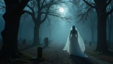 Mitos y Leyendas de Cementerios. Hoy Deseos Susurrantes: El Lamento Eterno de la Dama Blanca