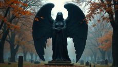 Mitos y Leyendas de Cementerios. Hoy Susurros de Bronce: El Ángel del Misterio Eterno