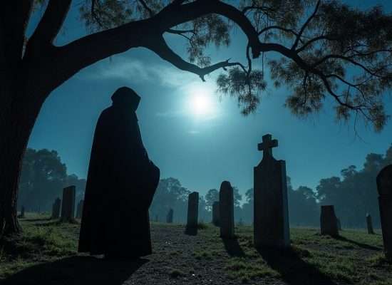 "Sombras de Kapunda: El Murmullo Eterno del Monje Negro"