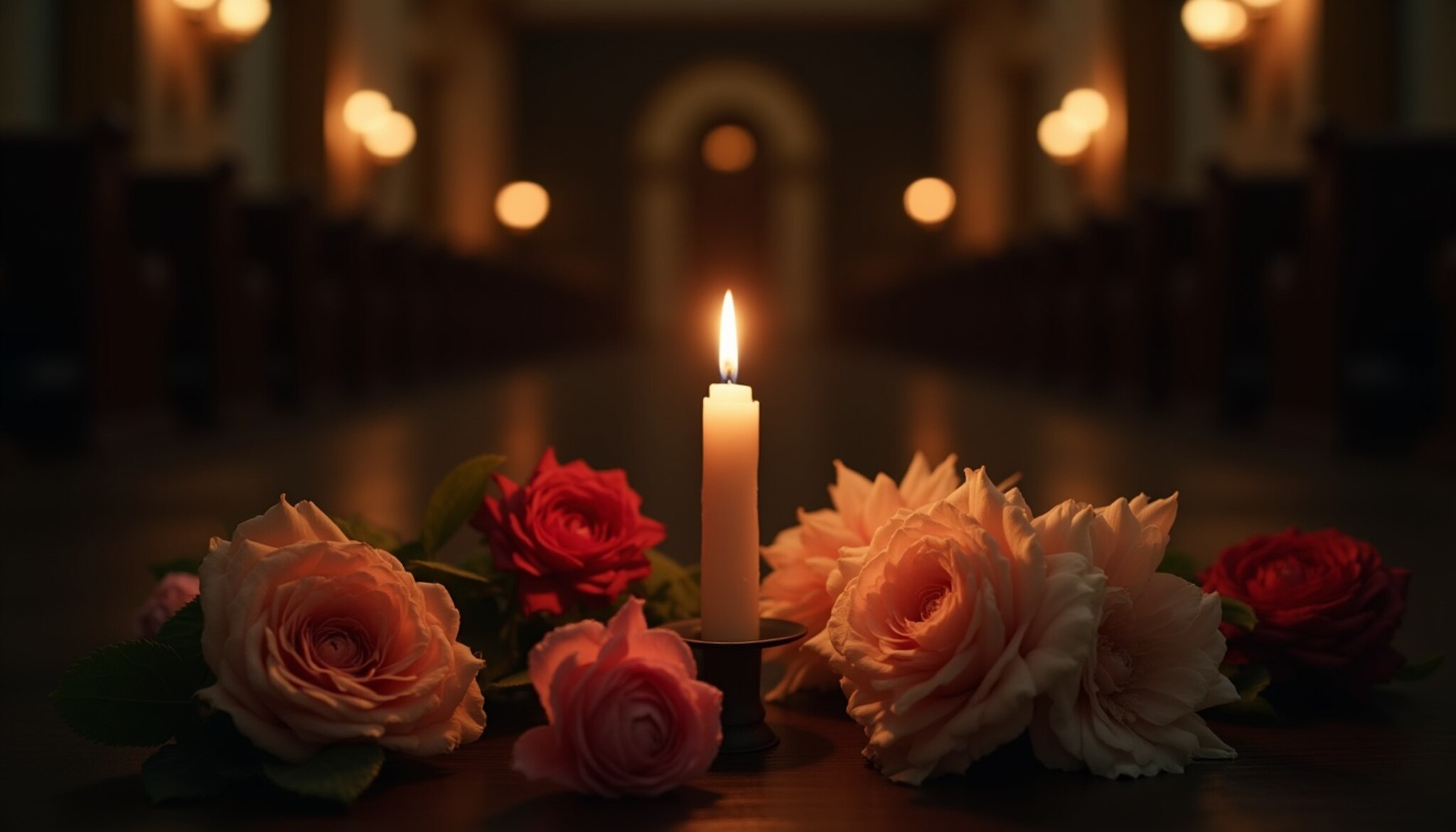 ¿Qué significa una vela que no se apaga en un funeral?