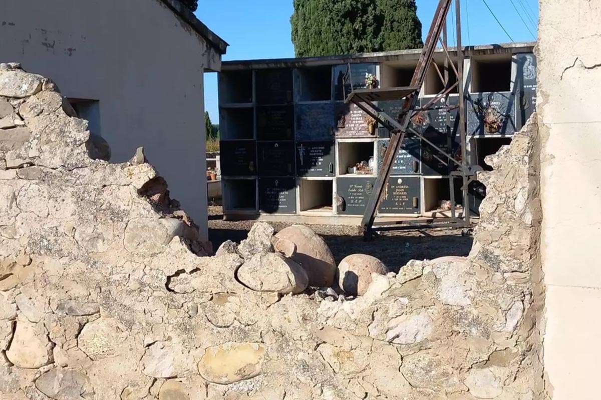 Cementerio de Alberite en estado crítico: llaman a una actuación urgente