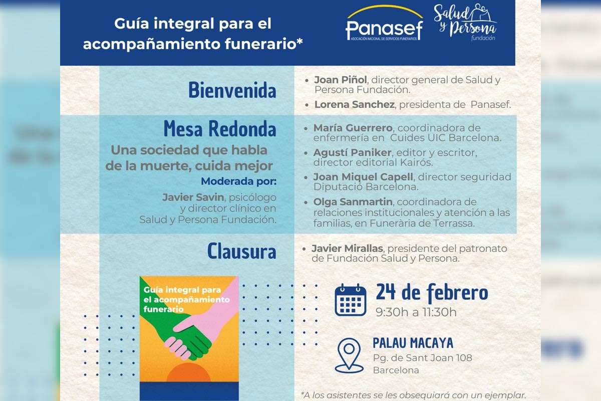 Barcelona acoge la presentación de una guía para el acompañamiento funerario