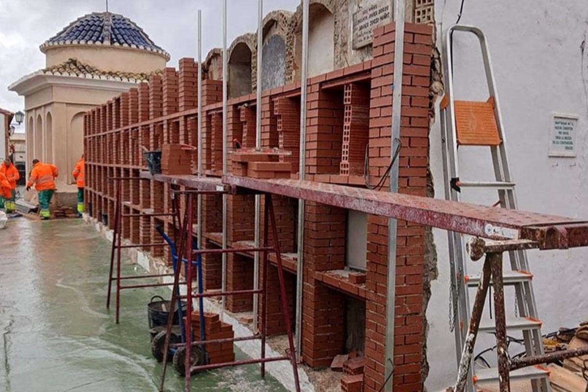 Altea refuerza la seguridad del cementerio municipal ante fallo estructural
