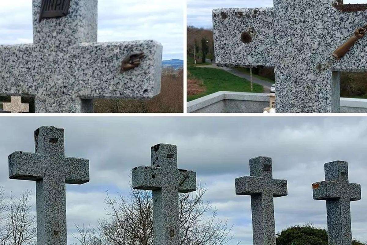 Robos de figuras religiosas en cementerios de Celanova siembran preocupación