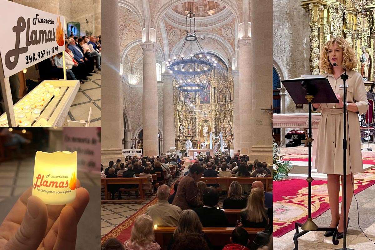 La Roda volvió a reunirse en memoria de sus seres queridos en la emotiva misa anual de Funeraria Llamas