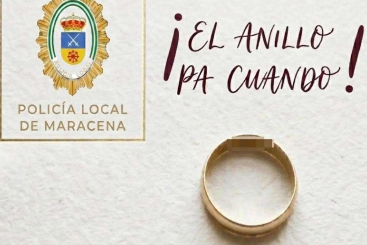 La Policía de Maracena busca al dueño de un anillo perdido con humor y solidaridad