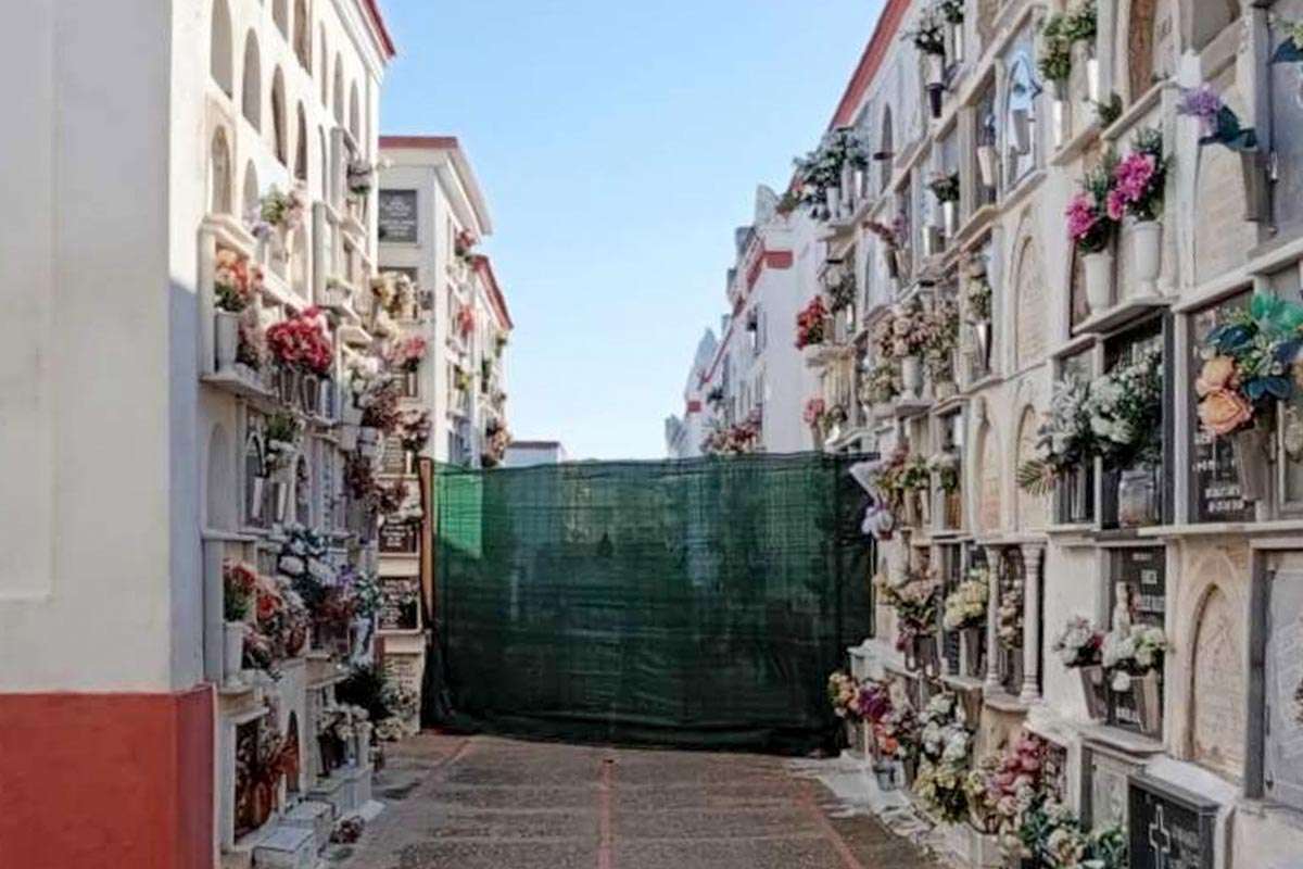 Preocupación por el estado del cementerio de San Fernando tras desprendimientos