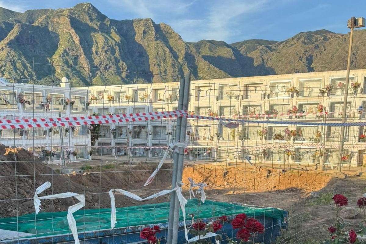 Buenavista del Norte amplía su cementerio con la construcción de nuevos nichos