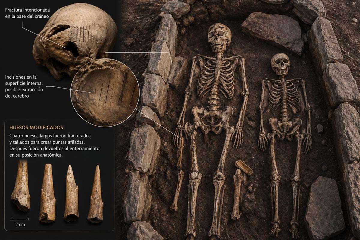 Ritual funerario milenario en Escocia desafía el entendimiento arqueológico
