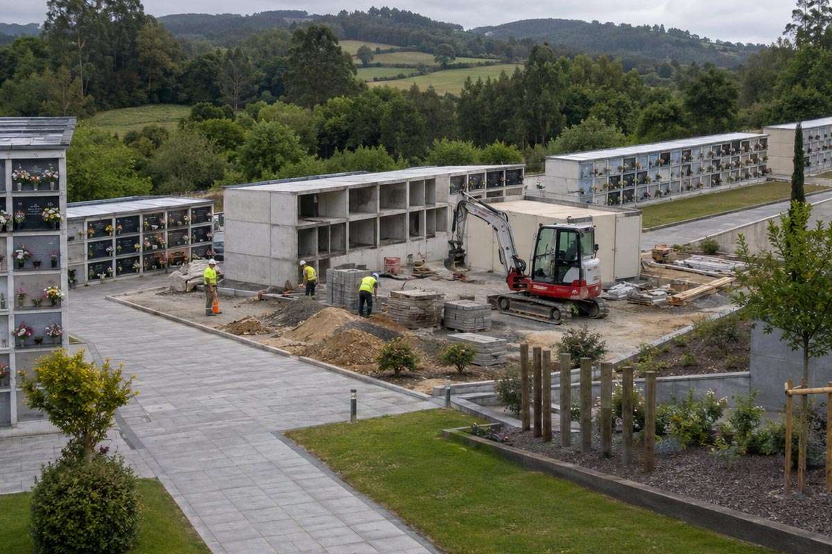 Nuevos nichos en Fraga do Alén: Lalín avanza en infraestructura funeraria