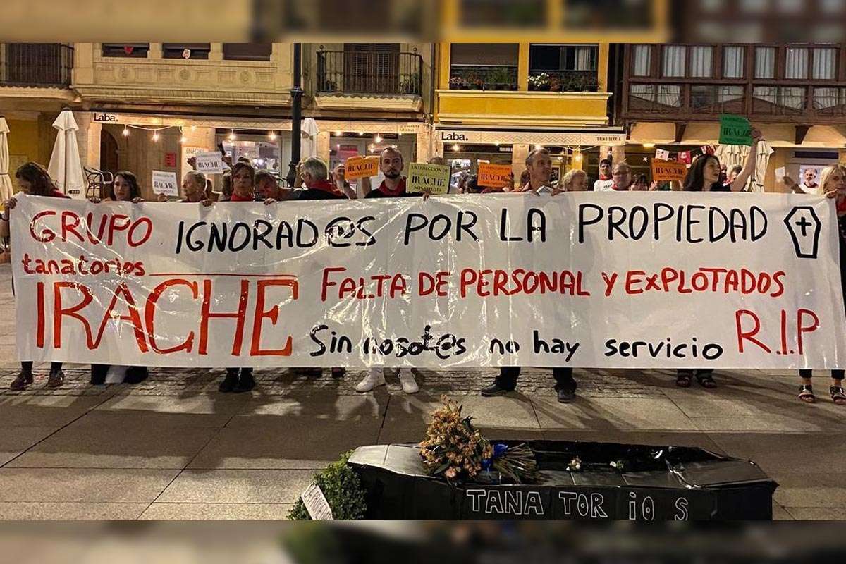 El clamor silencioso de los trabajadores de Tanatorios Irache