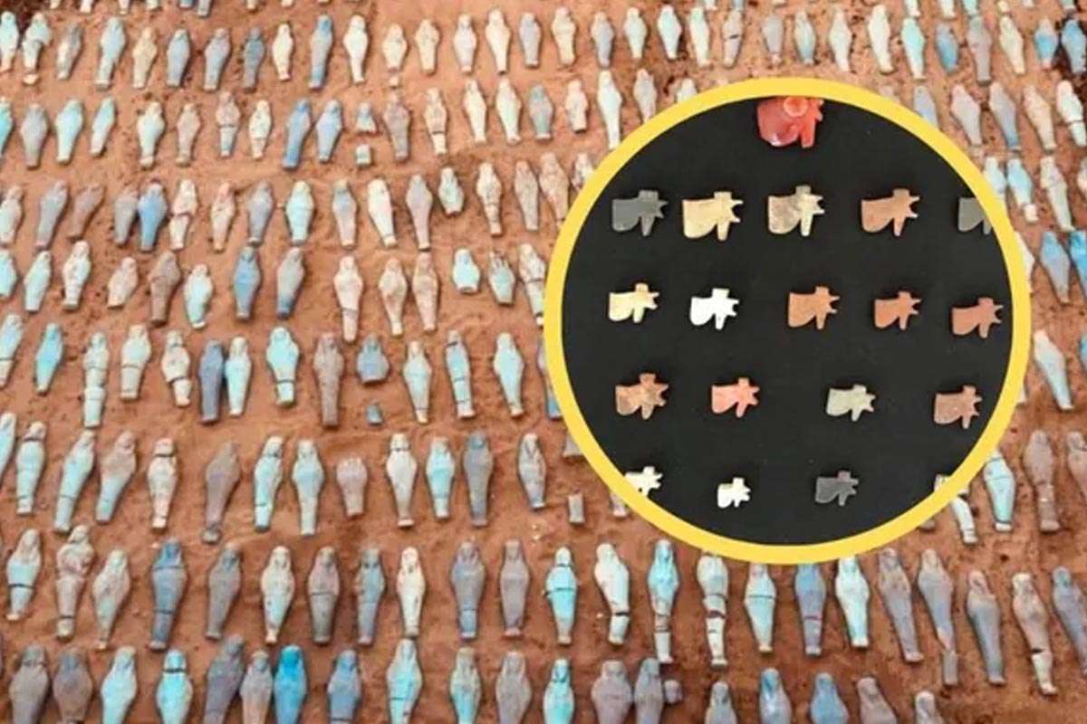 Descubren en Egipto un tesoro de 560 estatuillas funerarias